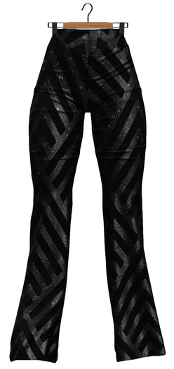 RIOT / Yelena Sequin Flares - Slate