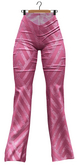 RIOT / Yelena Sequin Flares - Sangria