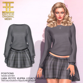 Entice - Positions Outfit - Plaid - Grey