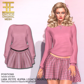 Entice - Positions Outfit - Plaid - Pink