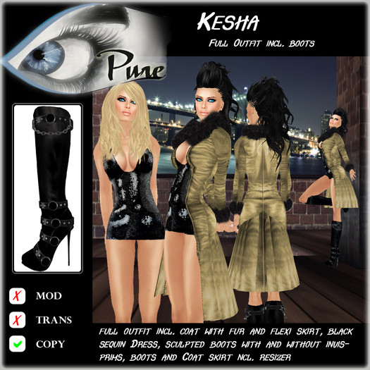 << PURE >> Kesha in Camel (full outfit incl. boot) [inworld price 299L$]