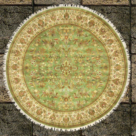 Green Taj Mahal area rug