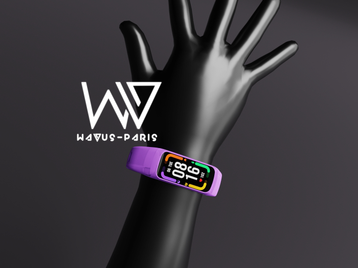 Purple Silver SmartWatch