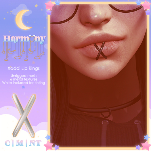 -/Harmony\- Xaddi Lip Rings - ADD