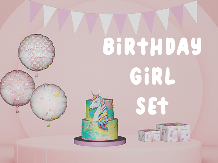 Girl Birthday Party Set 