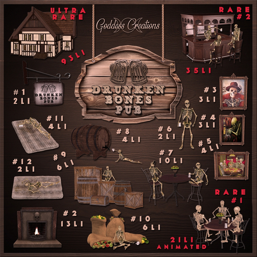 32 )O( GC: Drunken Bones Pub RARE #2