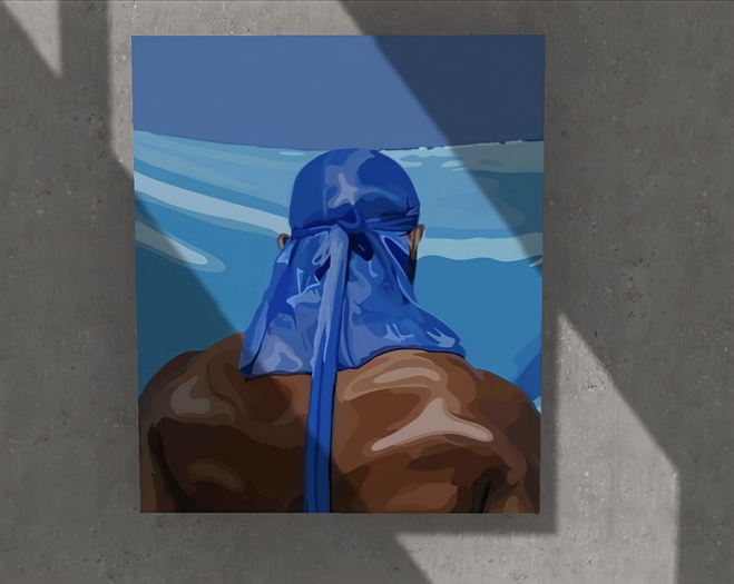 DURAG BLUES - WALL ART