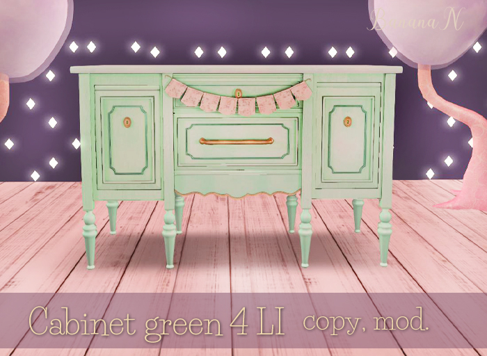 Cutsie cabinet green 