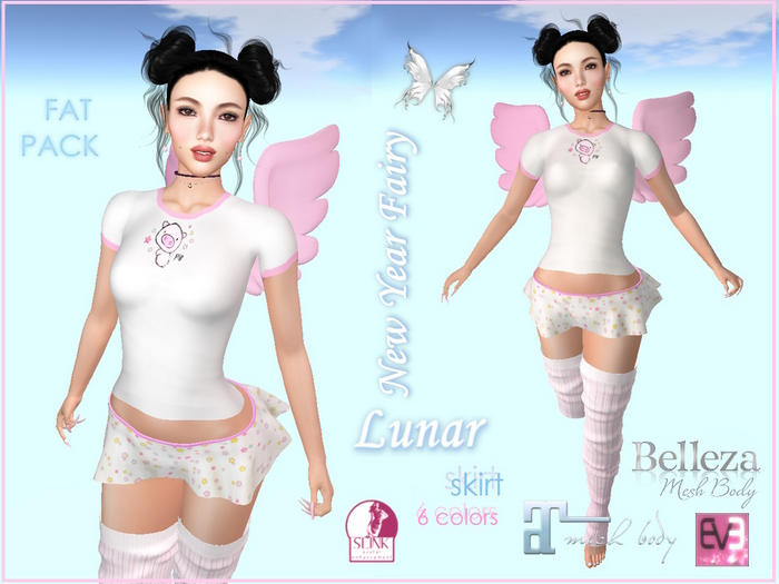 ``***{E.D. LUNAR NEW YEAR FAIRY SKIRT FITMESH fat pack