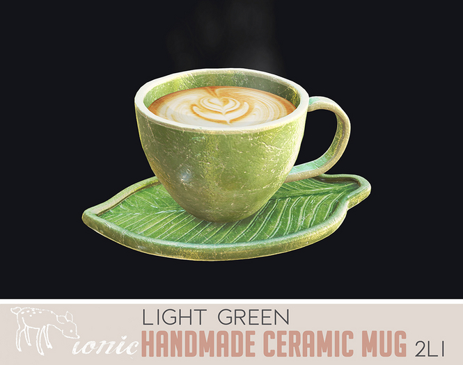 ionic : Handmade ceramic mug - Light green