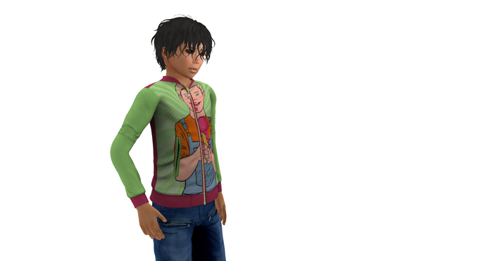 KC Zipper Jacket Tweenster - Pop Art 4