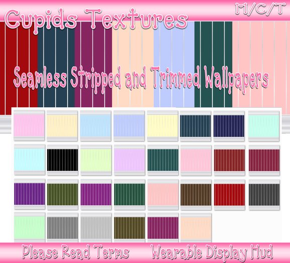 30 SEAMLESS STRIPED AND TRIMMED WALLS Textures