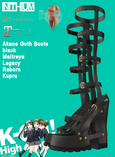 KO-H Akane Goth Boots