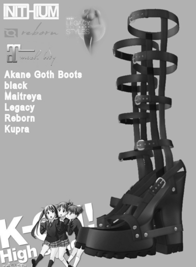 KO-H Akane Goth Boots DEMO