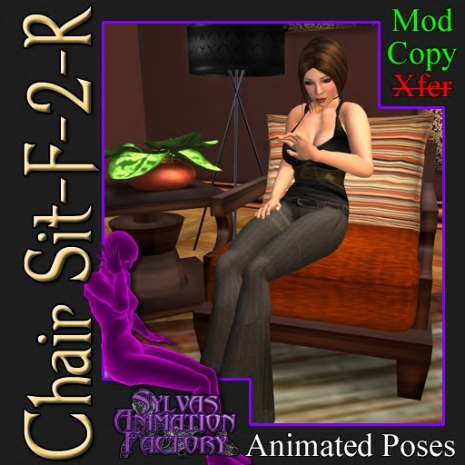 Chair Sit - F-2-R -- Female Sitting Animation (copyable)