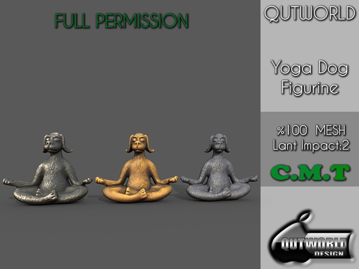 .::QUTWORLD Yoga Dog Figurine::.FP