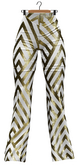 RIOT / Yelena Sequin Flares - Pattern - White/ Gold