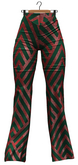 RIOT / Yelena Sequin Flares - Pattern - Green/ Red