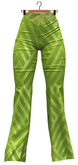 RIOT / Yelena Sequin Flares - Lime