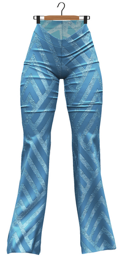 RIOT / Yelena Sequin Flares - Glacier