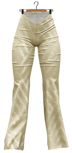 RIOT / Yelena Sequin Flares - Cream