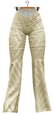 RIOT / Yelena Sequin Flares - Cream