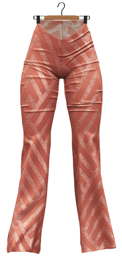 RIOT / Yelena Sequin Flares - Coral