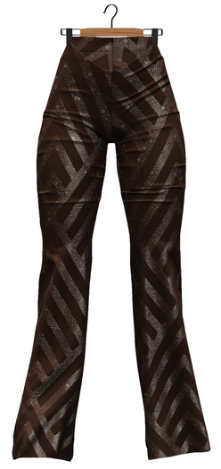 RIOT / Yelena Sequin Flares - Cocoa