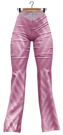 RIOT / Yelena Sequin Flares - Blush