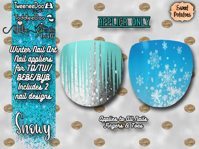 < SP > Winter Collection Nail Art for TD/BEBE/TW/BYB-Snowy