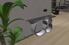 DD Tri Ring Console Table (stainless)