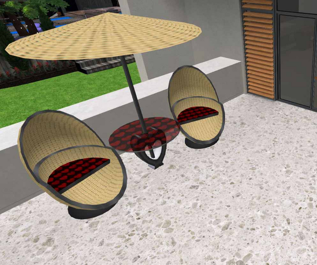 DD Valentine Wicker Patio Sitting