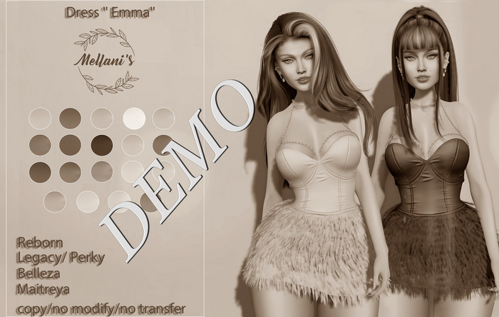 Mellani's Dress '' Emma'' DEMO !!!