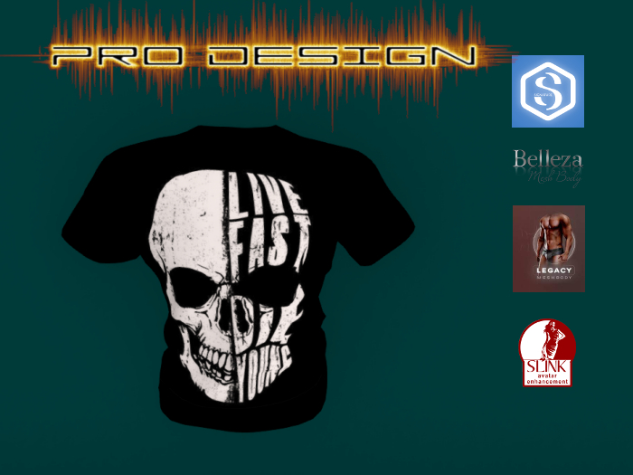 Pro Design short Sleeve Live Fast