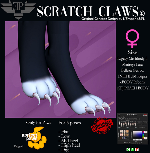 L'Emporio&PL::*Scratch Claws*::for FeetyPeets -FEMALE.