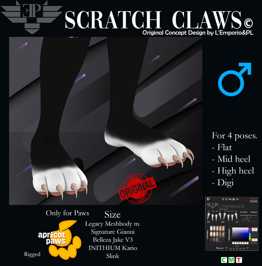 L'Emporio&PL::*Scratch Claws*::for FeetyPeets -MALE.