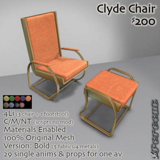 % Clyde Chair (bold) *MESH*