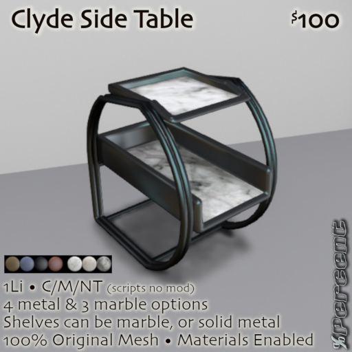 % Clyde Table *MESH*
