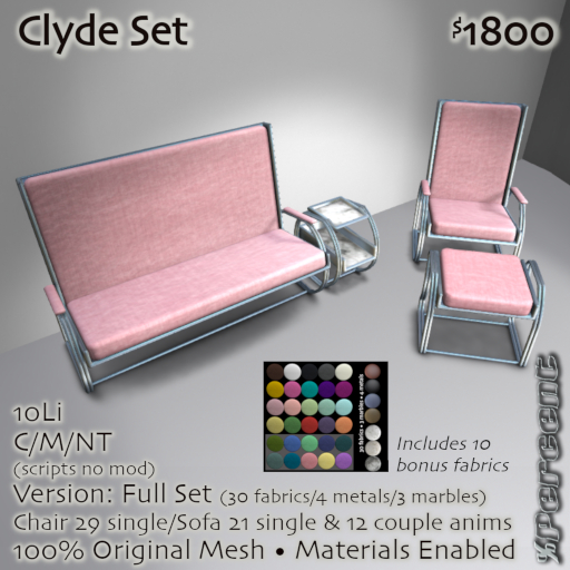 % Clyde full set *MESH*