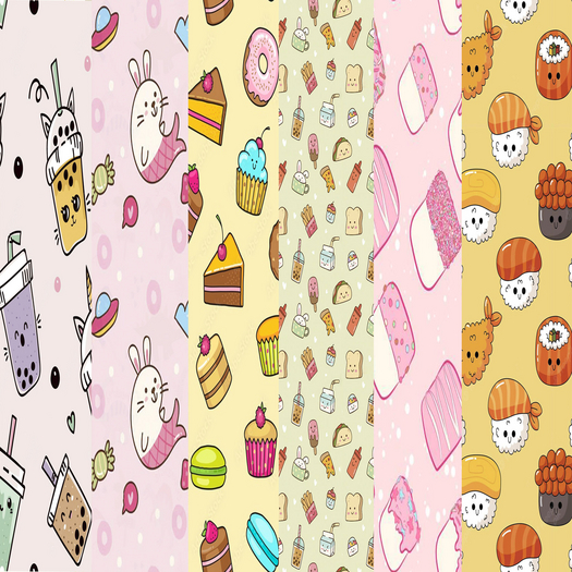 Seamless Wallpaper Kawaii 2 Textures Full Perm