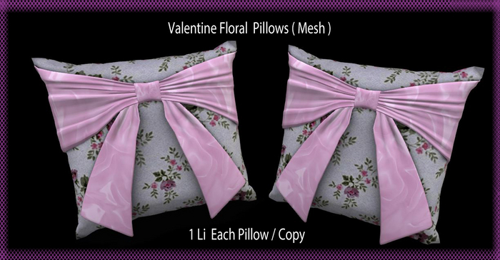 Valentine Floral Pillows
