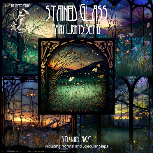 TGR - Stained Glass - Fairy Lights Set D boxed