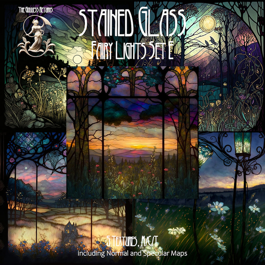 TGR - Stained Glass - Fairy Lights Set E boxed