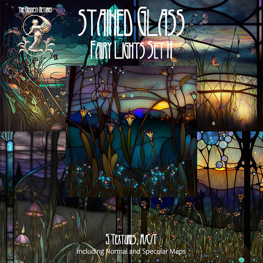 TGR - Stained Glass - Fairy Lights Set H boxed
