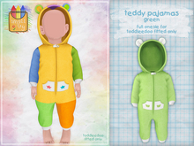 smallfry - teddy pajamas - green