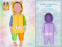 smallfry - teddy pajamas - purple