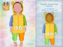 smallfry - teddy pajamas - rainbow