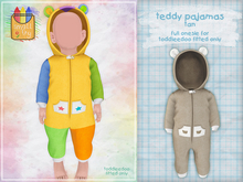 smallfry - teddy pajamas - tan