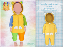 smallfry - teddy pajamas - yellow