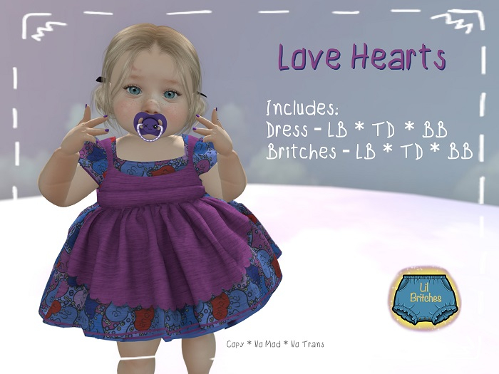 =LB= Valentine Love Hearts Dress
